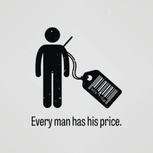 Every man has his price representing the current contract CRA hourly rate.